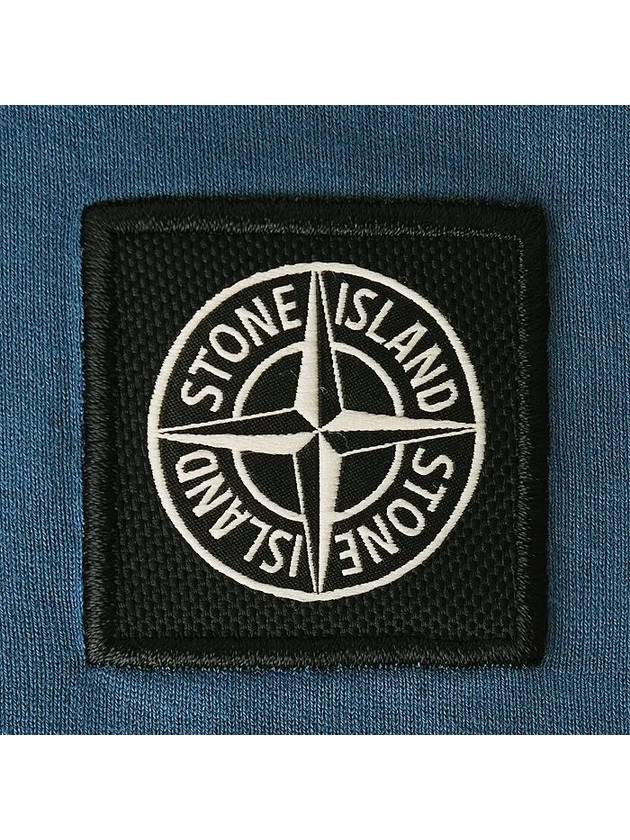 Logo Patch Short Sleeves T-Shirt Avio Blue - STONE ISLAND - BALAAN 5