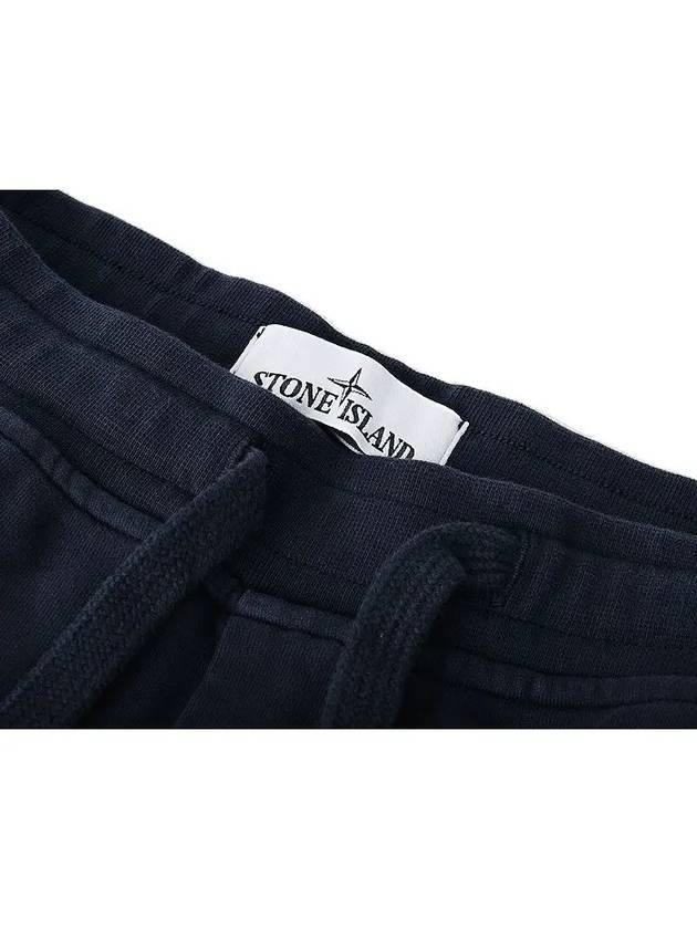 Cotton Fleece Cargo Bermuda Shorts Navy - STONE ISLAND - BALAAN 4