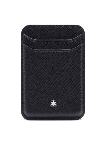 Sartorial Magsafe Compatible Calfskin Card Wallet Black - MONTBLANC - BALAAN 1