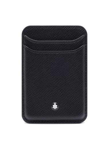 Sartorial Magsafe Compatible Calfskin Card Wallet Black - MONTBLANC - BALAAN 1