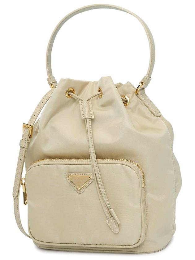 Duet Re-Nylon Bucket Bag Desert Beige - PRADA - BALAAN 3