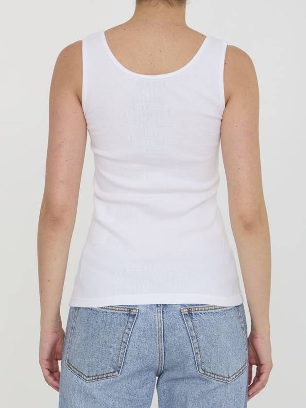 Logo Sleeveless White - GUCCI - BALAAN 5