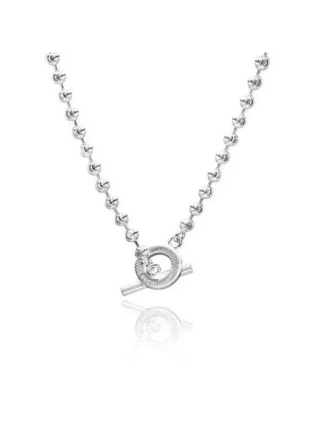 Ball Chain Necklace Silver YBB602736001 - GUCCI - BALAAN 4