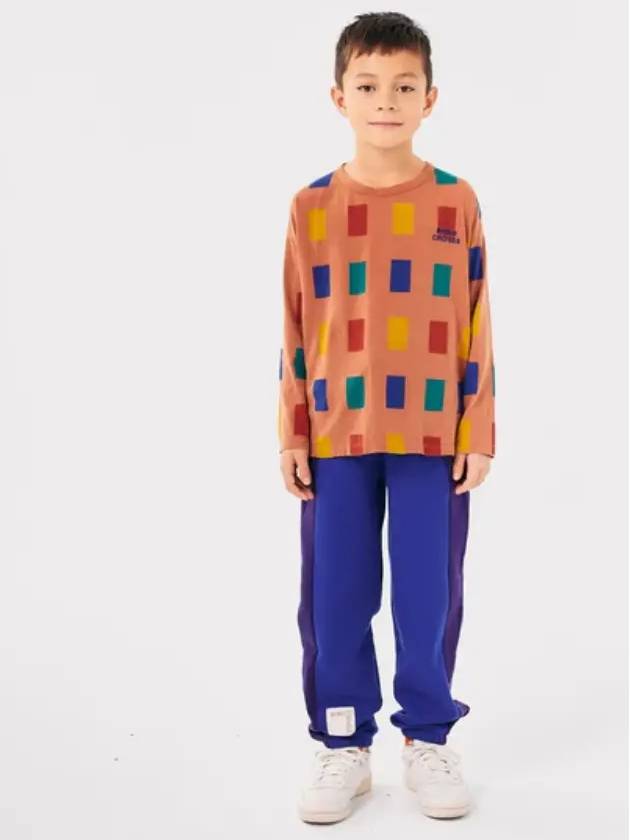 Color Game All Over Long Sleeve T Shirt B224AC015 Italian Kids - BOBO CHOSES - BALAAN 4