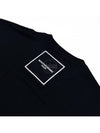 Back Logo Square Label Cotton Short Sleeve T-Shirt Black - WOOYOUNGMI - BALAAN 9