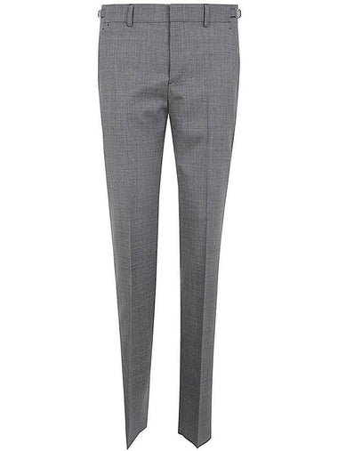 Versace Formal Pant Micro Pattern Wool Fabric Clothing - VERSACE - BALAAN 1