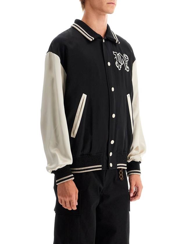 satin varsity jacket for - PALM ANGELS - BALAAN 2