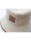 Canvas Beige Brandy Bucket Hat 5HC196 - MIU MIU - BALAAN 3