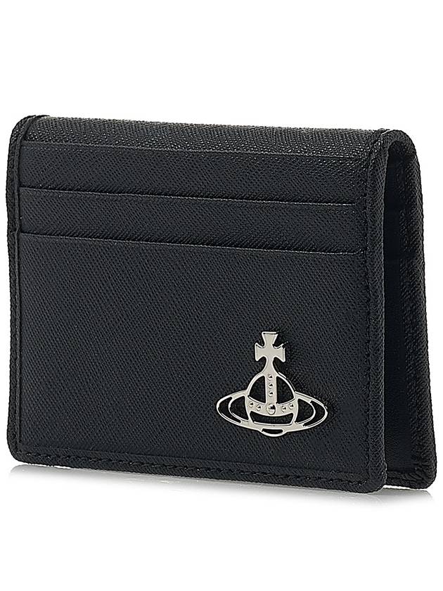 Saffiano Card Wallet Black - VIVIENNE WESTWOOD - BALAAN 3