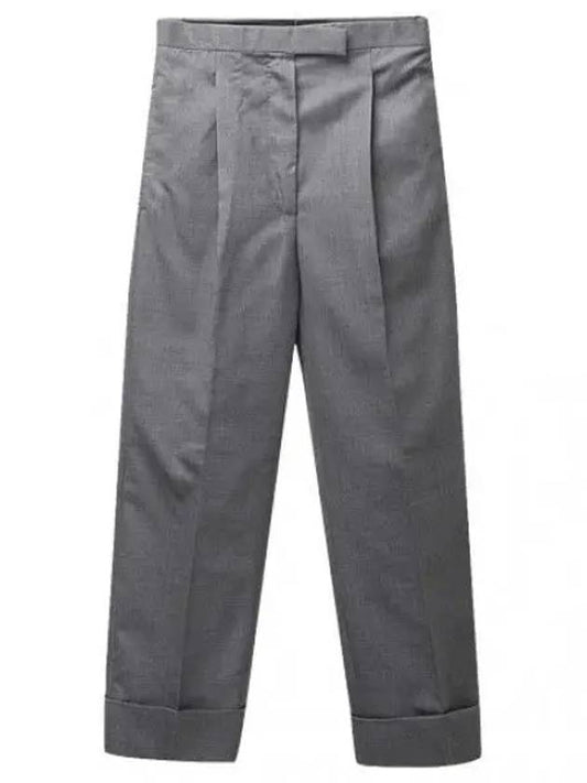 Pants High waist 120 thread count twill wool pants - THOM BROWNE - BALAAN 1