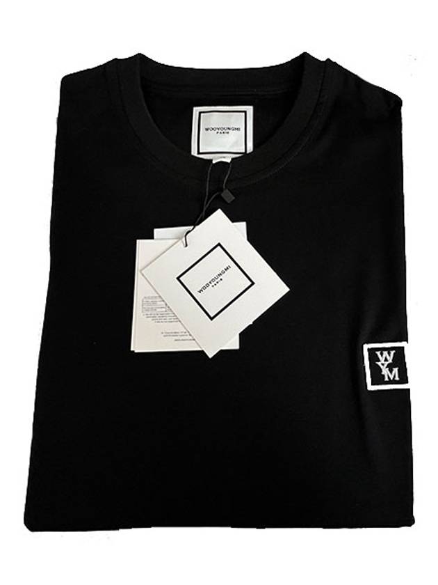 Cotton Back Logo T-Shirt Black - WOOYOUNGMI - BALAAN 3