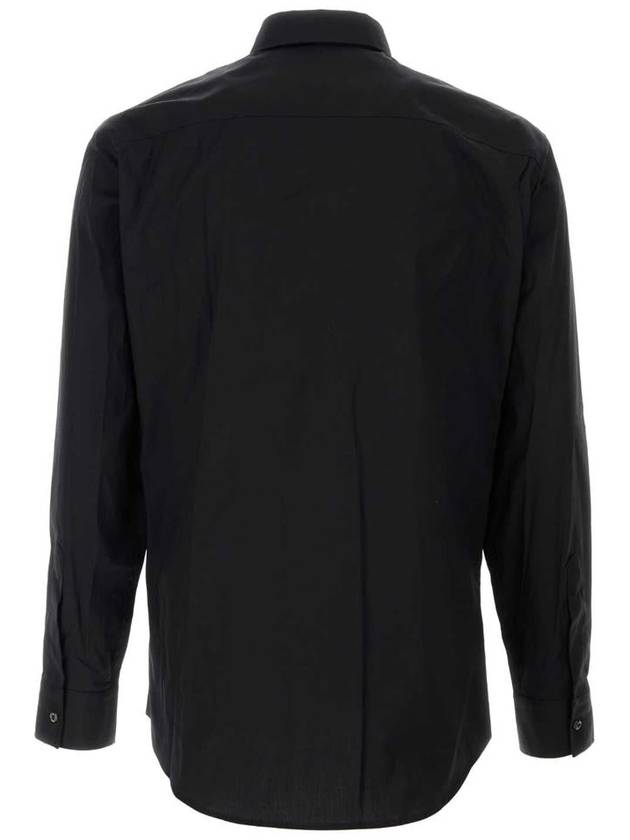 mini logo relaxed fit long sleeve shirt black - DSQUARED2 - BALAAN 3