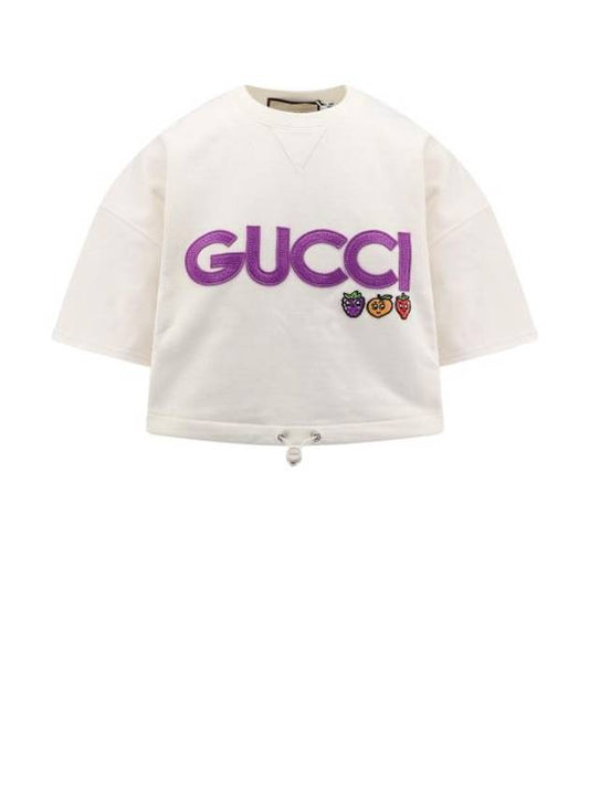 Logo Sweatshirt White - GUCCI - BALAAN 1