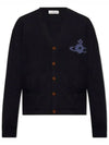 Alex Sphere Intarsia Cardigan Black - VIVIENNE WESTWOOD - BALAAN 2