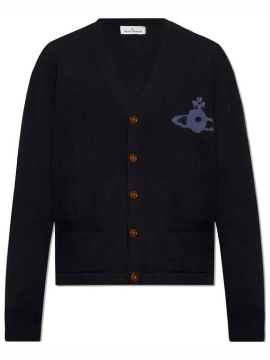 Alex Sphere Intarsia Cardigan Black - VIVIENNE WESTWOOD - BALAAN 2