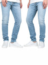 Men's Light Clean Wash Skater Jeans Blue - DSQUARED2 - 4