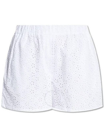 Kenzo Broderie-Anglaise Cotton Shorts, Size Small - KENZO - BALAAN 1