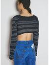 Bedrock Crop Knit Top Black - VIVIENNE WESTWOOD - BALAAN 9