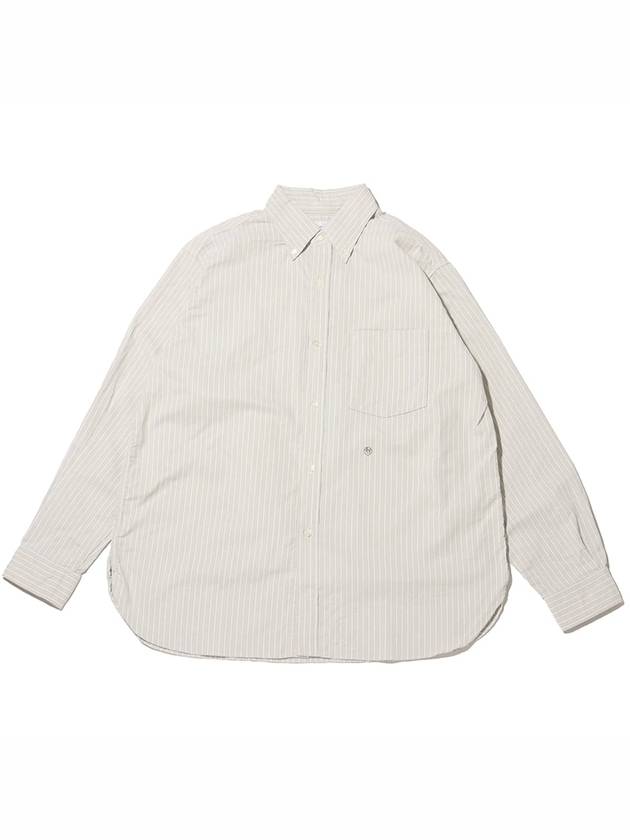 button down striped wind shirt - NANAMICA - BALAAN 1