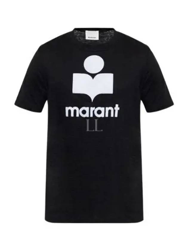 Karman Logo Short Sleeve T-Shirt Black - ISABEL MARANT - BALAAN 2