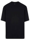 Heart Logo Cotton Jersey Short Sleeve T-Shirt Black - AMI - BALAAN 6