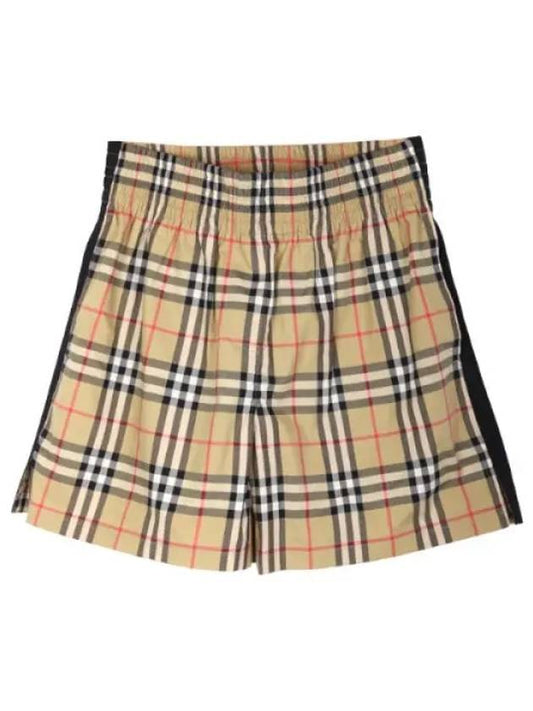 Check Cotton Shorts Women s Short Pants - BURBERRY - BALAAN 1