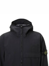 Men's Soft Shell Pure Insulation Technology Primaloft Hooded Jacket Black - STONE ISLAND - BALAAN 7