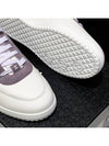 Men s Sneakers Suede Calfskin White Gray Charcoal - CHANEL - BALAAN 5
