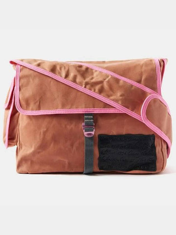 Andemer Flap Pocket Waxed Cotton Canvas Cross Bag C10184 PINK - ACNE STUDIOS - BALAAN 1