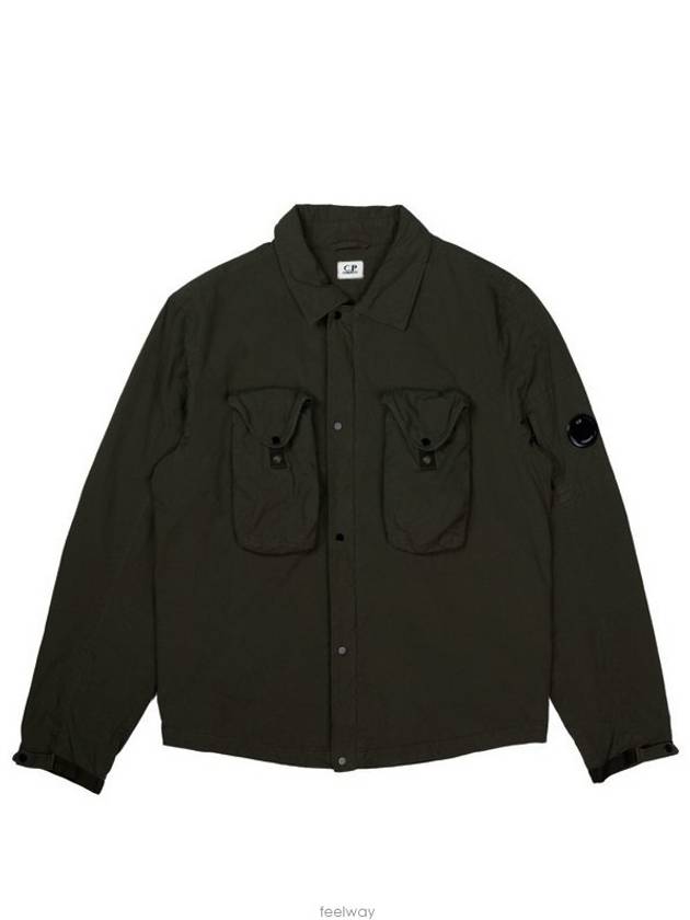 CP Company Lens Waffen Shirt Jacket 07CMOS146A 005503G 999 - CP COMPANY - BALAAN 5