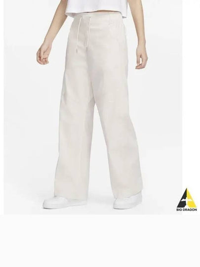 Essentials Woven High Waist Track Pants Ivory - NIKE - BALAAN 2