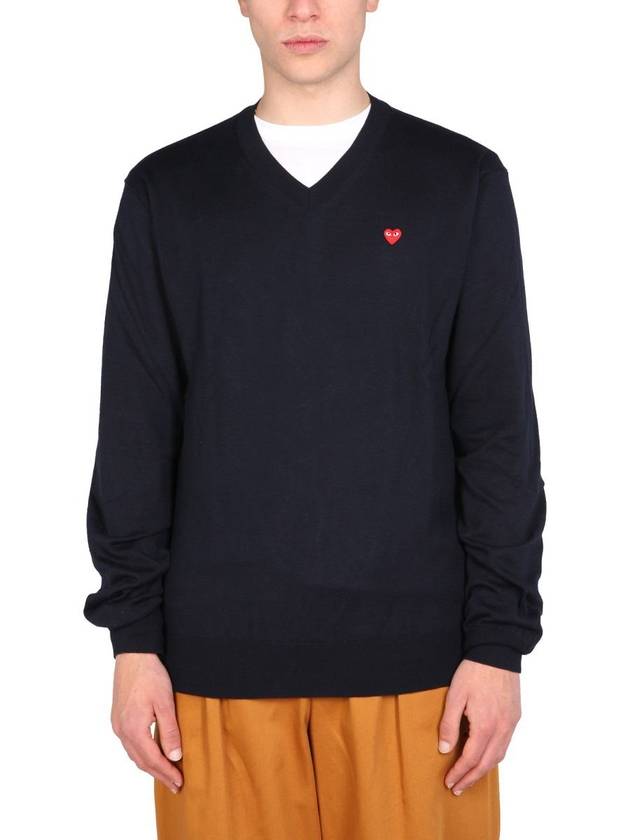 Comme Des Garçons Play Logo Patch Jersey - COMME DES GARCONS PLAY - BALAAN 1