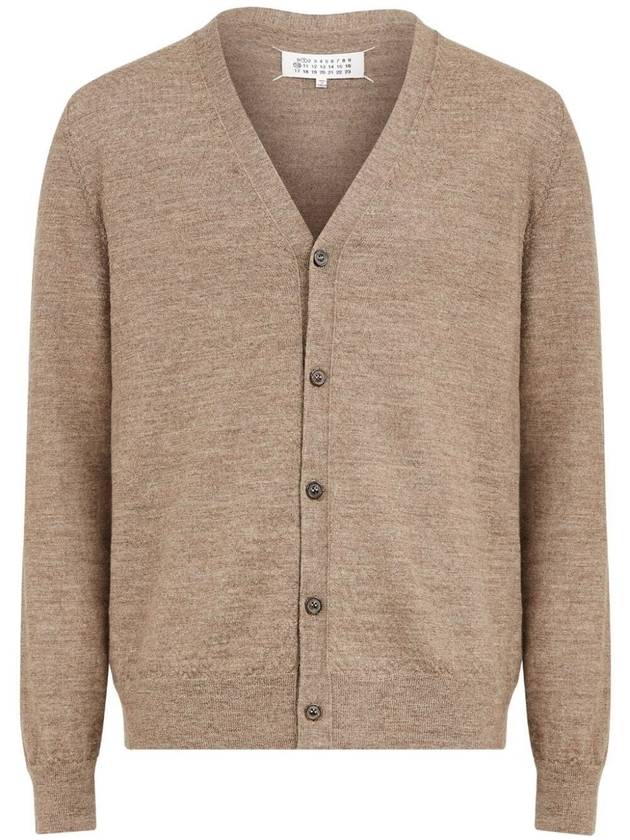 Four stitch V neck cardigan beige - MAISON MARGIELA - BALAAN 2