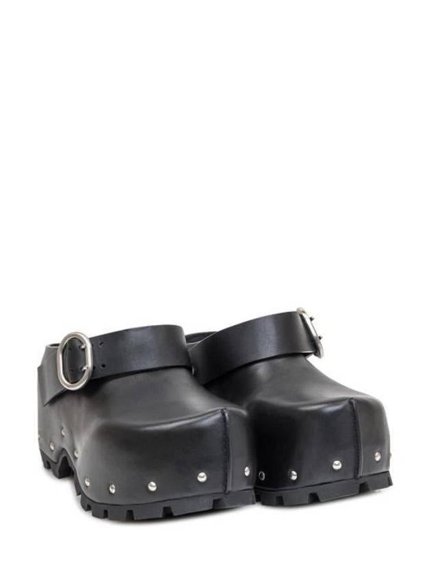 Clogs Leather Sandals Black - JIL SANDER - BALAAN 3