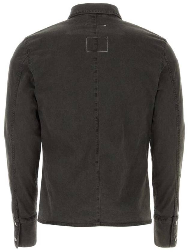 MM6 GRAY Dark gray denim shirt S62DT0004S30869 900 - MAISON MARGIELA - BALAAN 3