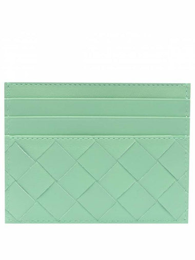 Intrecciato Leather Card Holder Siren - BOTTEGA VENETA - BALAAN 1