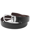 Man's Classic Reversible Leather Belt Black Brown - MONTBLANC - BALAAN 2