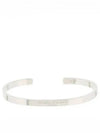 Engraved Logo Cuff Bracelet Silver - MAISON MARGIELA - BALAAN 2