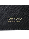 Small Grain Leather Money Clip Half Wallet Black - TOM FORD - BALAAN 8