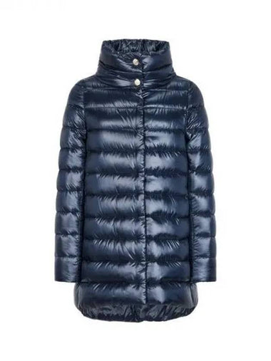 Women s wide high neck goose down padded coat navy 271791 - HERNO - BALAAN 1