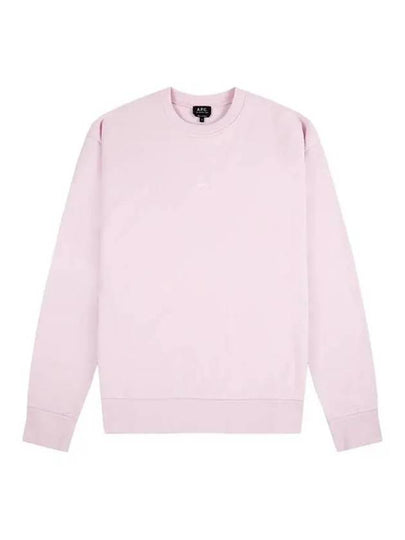 Men's Steve Logo Sweatshirt Pale Pink - A.P.C. - BALAAN 2