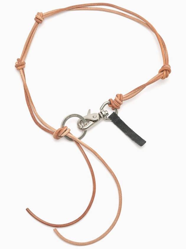 Leather Ladon Keychain Necklace Light Brown - OUR LEGACY - BALAAN 2