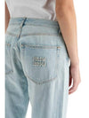 Women's Cotton Jeans Blue - MIU MIU - BALAAN 5