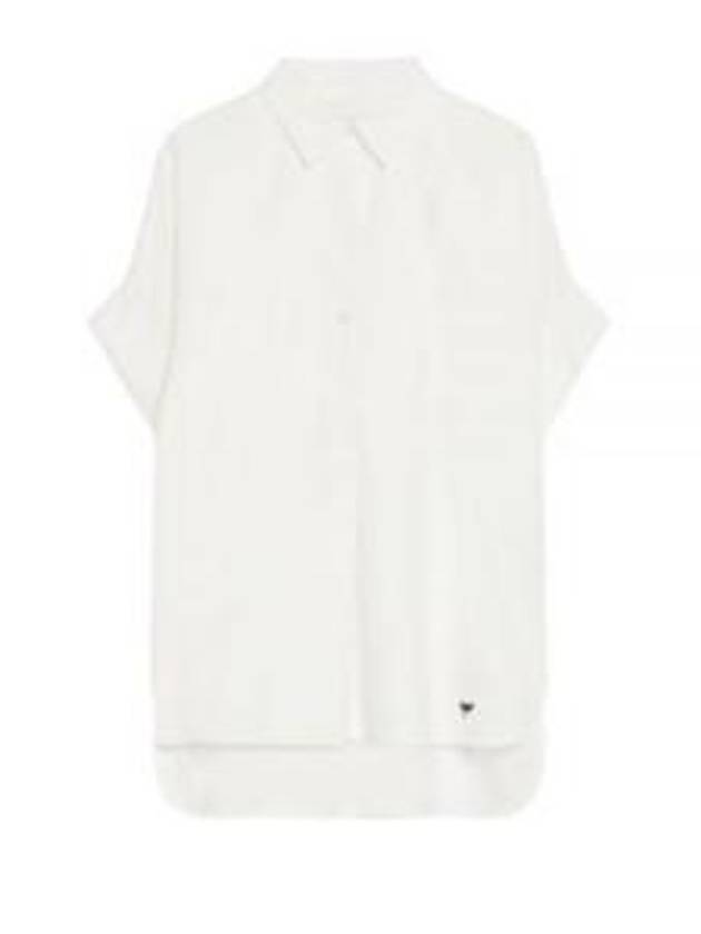 Brema Cotton Short Sleeve Shirt White - MAX MARA - BALAAN 2