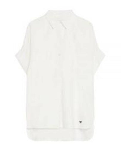 Brema Cotton Short Sleeve Shirt White - MAX MARA - BALAAN 2