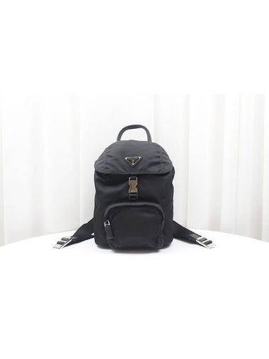 Re Nylon Tesuto Bella Small Backpack Black BZ0025 - PRADA - BALAAN 1