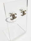 CC logo crystal earrings silver - CHANEL - BALAAN 11