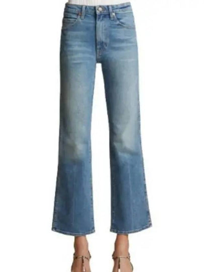 Women's Vivienne Washed Crop Jeans Vintage Blue - KHAITE - BALAAN 2