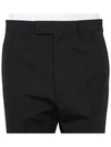 Men's Cotton Poplin Cropped Straight Pants Black - GUCCI - BALAAN 7