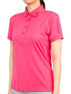 Women's Tour Tech Golf Polo PK Shirt Pink - J.LINDEBERG - BALAAN 3